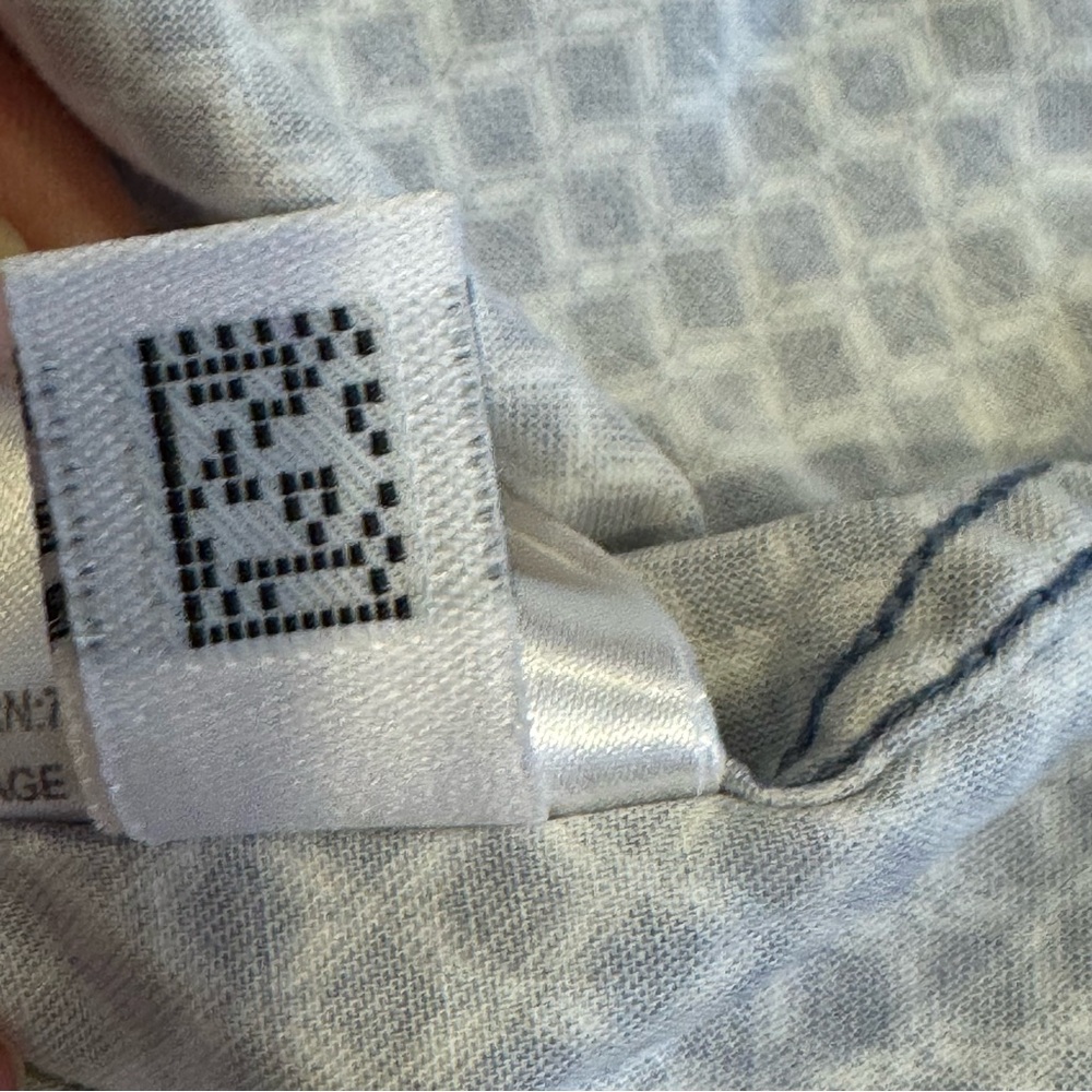 Ted Baker London Blue Geometric Diamond Print Short Sleeve Button Down Shirt XL - Picture 15 of 15